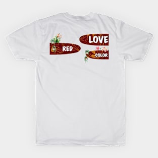 Love Flower Geometric Red Colorful #38 T-Shirt